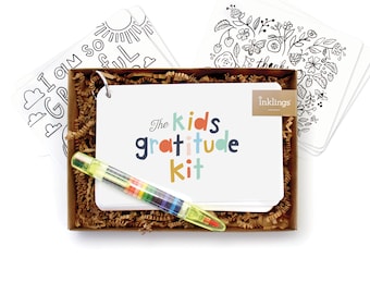 Kids Gratitude Kit // Daily Journal, Gratitude Planner, Kids Diary, Prompted Gratitude, Daily Gratitude, Mindfulness Journal