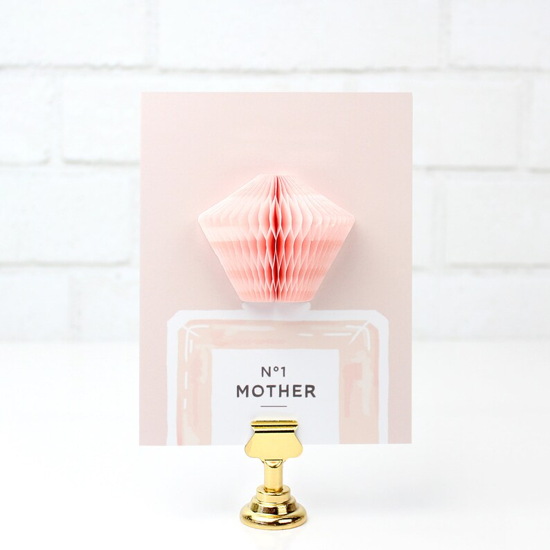 Pop-up Mother's Day Card // No.1 Mother, Mom Card, Happy Mother's Day, Perfume Pop-up Card image 1