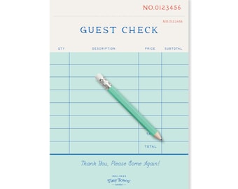 Play Notepad for Kids - Pretend Guest Check, gift for kids, birthday gift, stocking stuffer, kids gift, kids activity, party favor