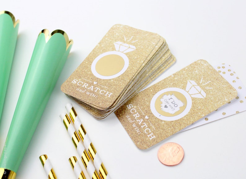 Scratchoff Cards // Bridal Shower Game Party Game Bridal Etsy UK