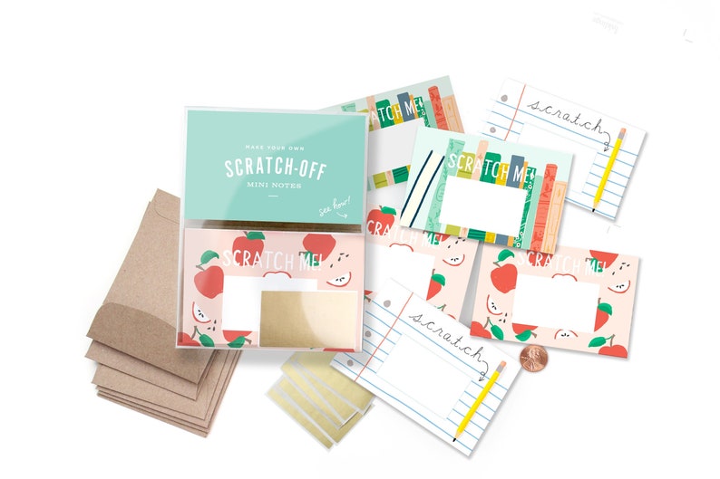 Camp Scratch-off Mini Notes // Summer camp letter, kids camp gift, camp care package, smores, camp card, overnight camp image 10