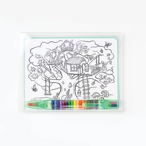 Color-In Postcards Kit with Crayon // Kids DIY Adventure Postcard Kit image 8