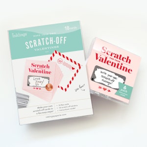 Scratch-off Valentines // kids DIY Valentines, unique valentines, love coupons, child's valentines, Valentine's Day Cards image 3