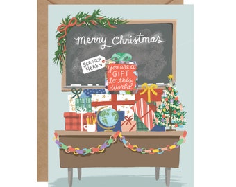 Teacher Card- Christmas Scratch-off