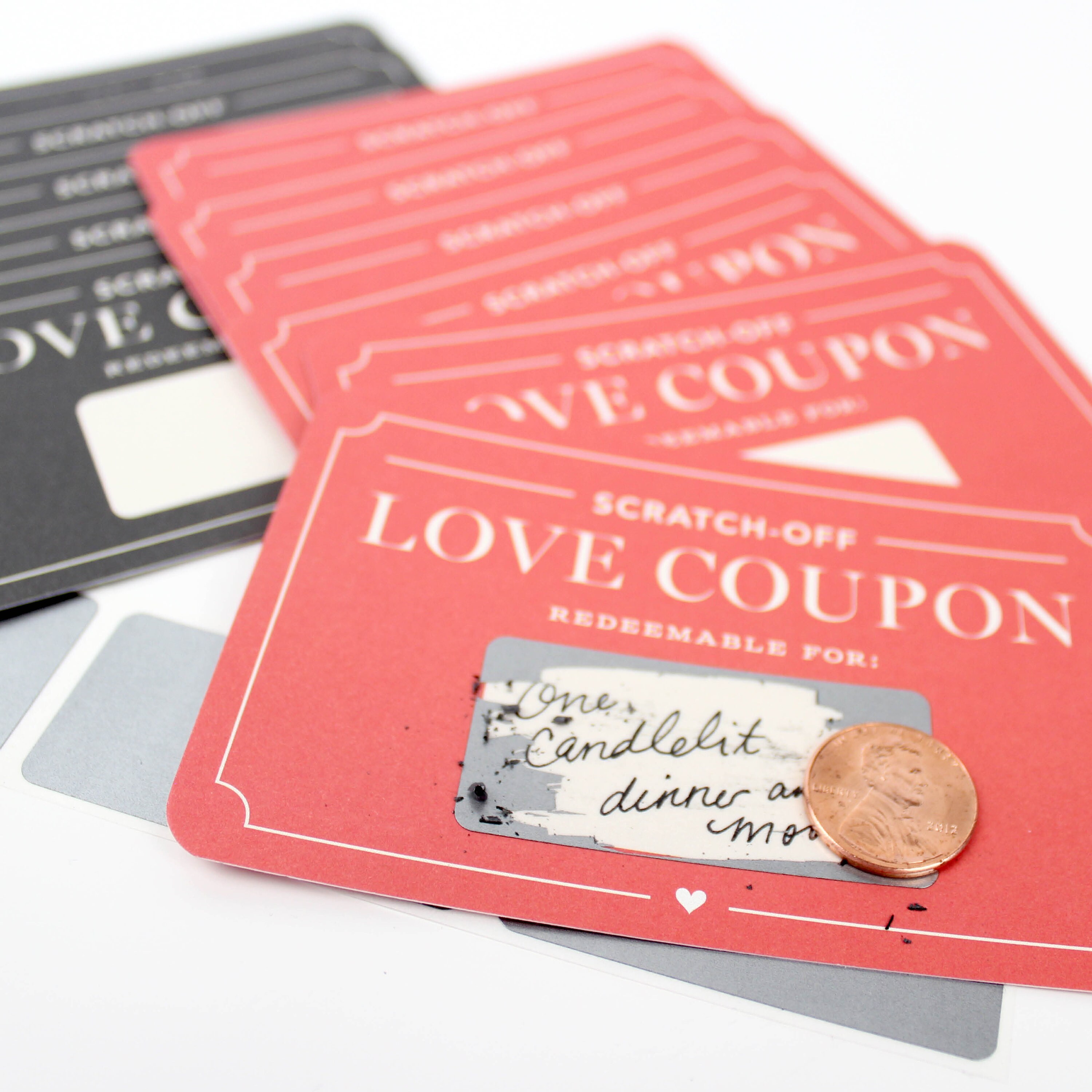 Scratch-off Love Coupons & Valentines