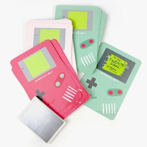 Saint-Valentin à gratter // DIY Gamer Valentines, valentines cool, bons d'amour, valentines pour enfants, cartes de Saint-Valentin, valentines rétro
