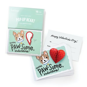 Puppy Pop-up Valentines // San Valentín para niños, San Valentín divertido, San Valentín diy, tarjetas del Día de San Valentín, San Valentín en el aula, tarjetas emergentes