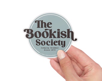 3" Vinyl Sticker // The Bookish Society