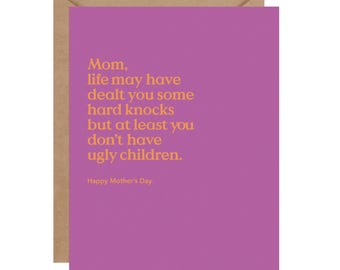 Ugly Children Funny Mother's Day Card