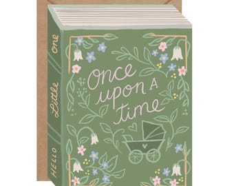 Once Upon a Time - nieuwe babykaart - blanco kaart