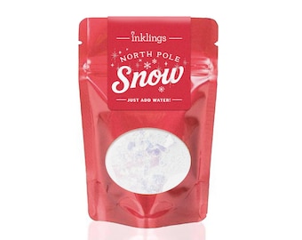 Magic Snow // Instant Snow, Growing Snow, Snowflakes, Christmas Gift, Stocking Stuffer, Sensory Kit, Kids Activity