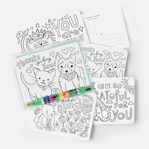 Ausmal-Postkarten-Kit - Danke