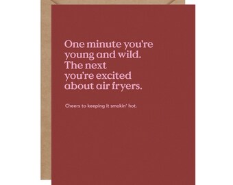 Air Fryers Funny Birthday Card