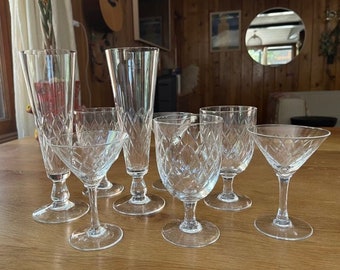 8pc Cocktail Glass Set