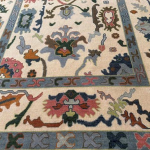 Exquisite Oushak style Hand-Knotted Rug 4x6, 5x8, 6x9, 8x10, 9x12, 10x14, ft Handmade Rugs for Living Room Antique Contemporary rug