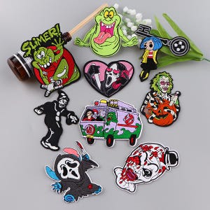 Grappige geborduurde patch schreeuwende clown | Trendy cartoonpatch | Kleding DIY-accessoires | Decoratie hoed/T-shirt/rugzak
