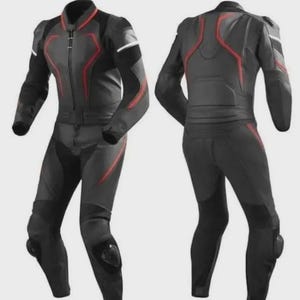 Custom Cowhide Leather Motorcycle Racing Suit: CE Approved Protection