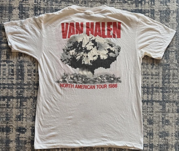 Vintage Graphic Van Halen 5150 North American Tour 1986 T-shirt