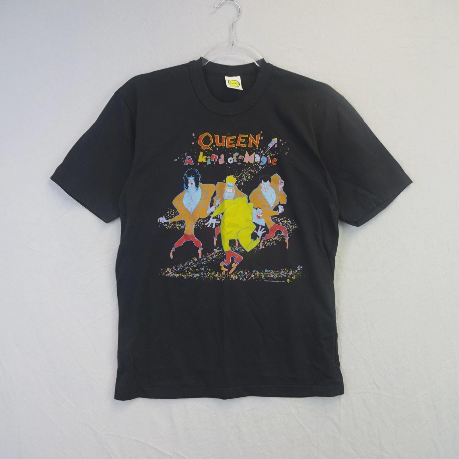 Vintage Graphic Queen A Kind of Magic Tour Dates Concert 1986 T