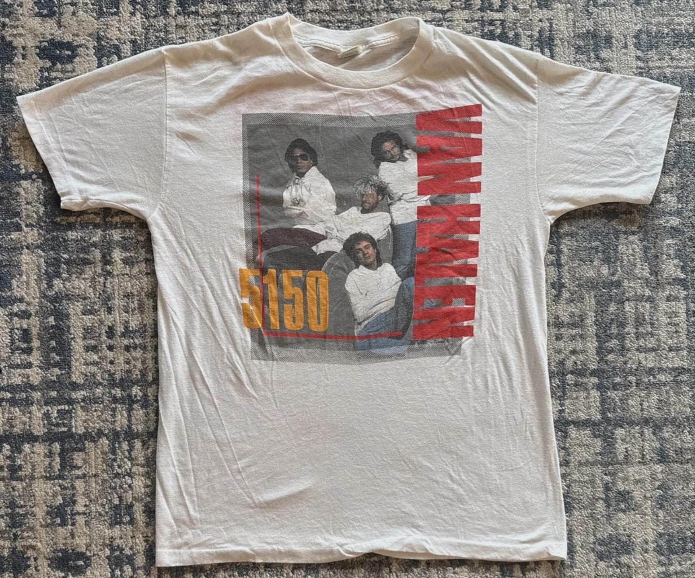 Vintage Graphic Van Halen 5150 North American Tour 1986 T-shirt