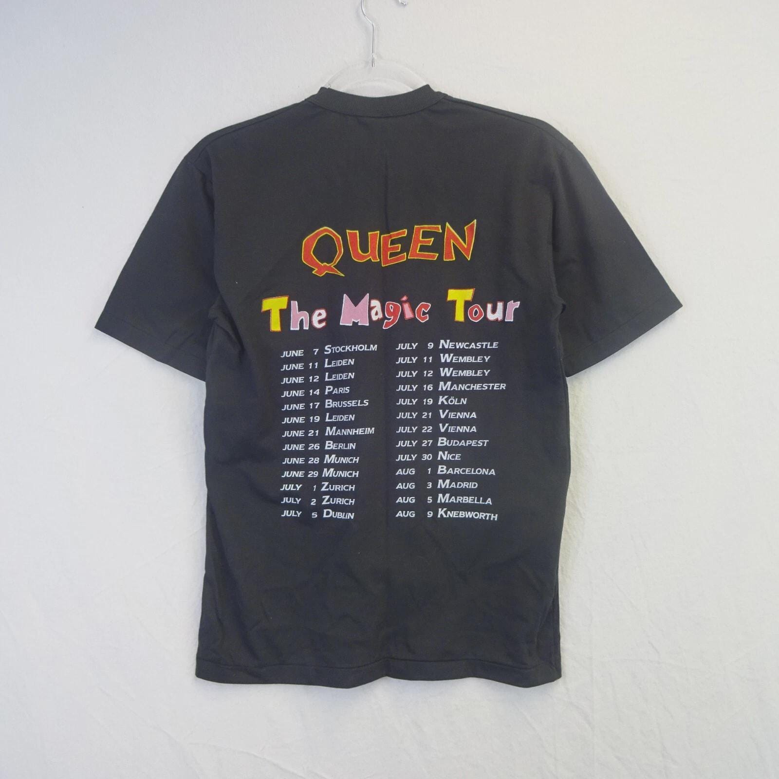 Vintage Graphic Queen A Kind of Magic Tour Dates Concert 1986 T