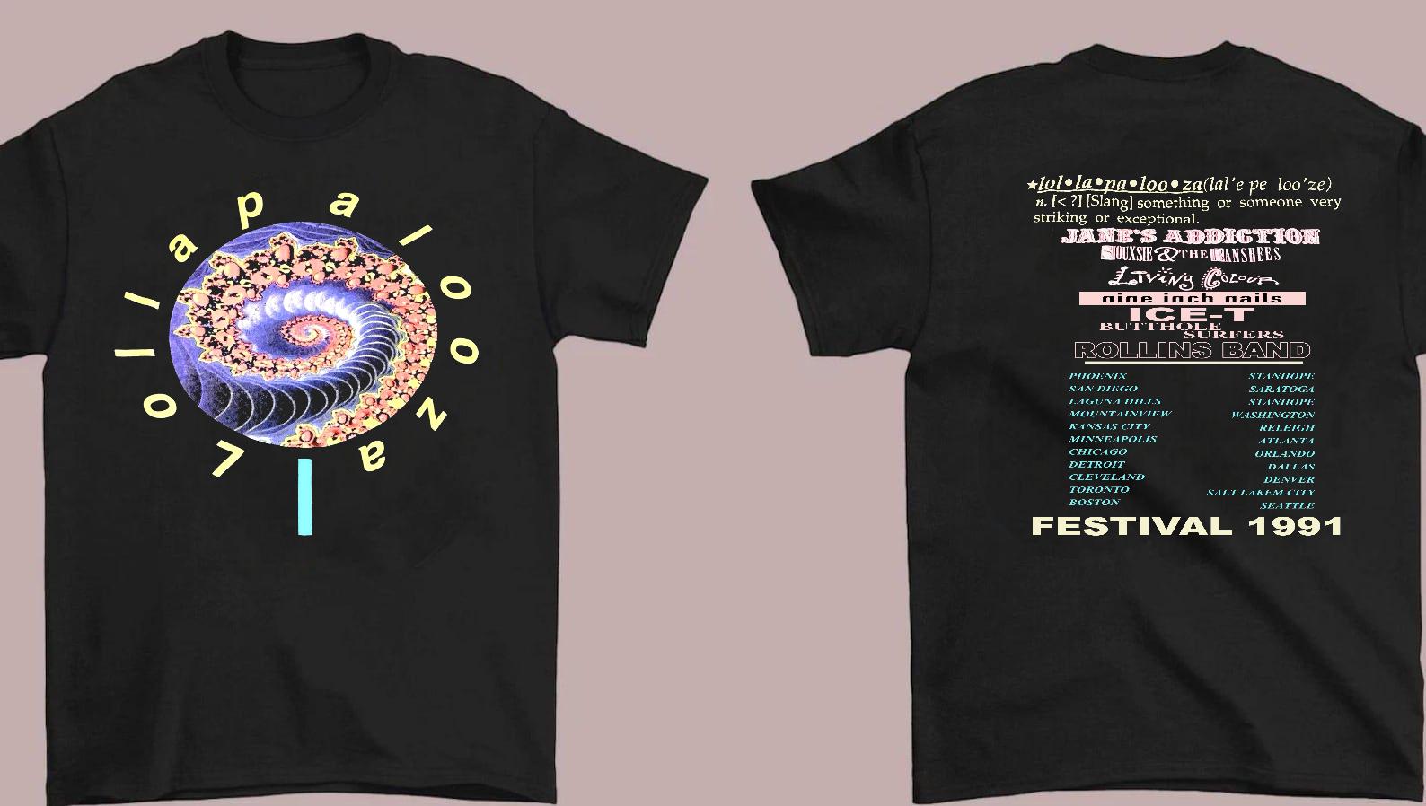 1991 Lollapalooza Shirt - Etsy