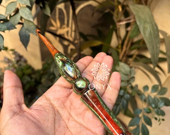 Handmade Rosewood Resin Crochet Hooks – Comfortable Grip, Multi-Size Set for All Projects | Verdara