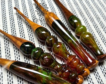 The Collector's Edition – Hand-Turned Hooks That Transform Yarn into Art | Rainforest Flame