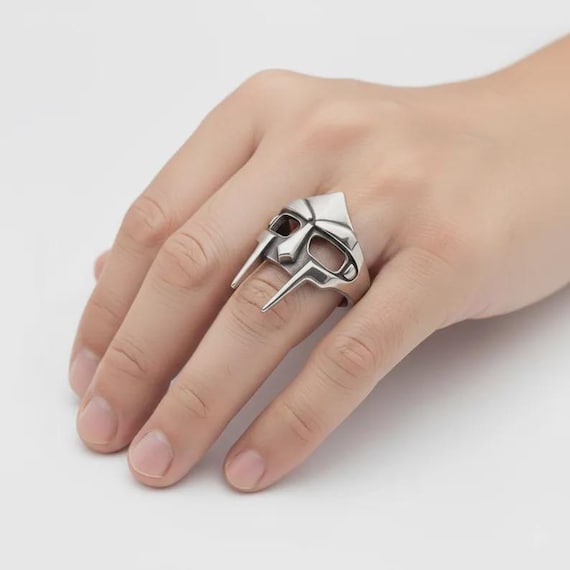 MF DOOM グラディエーターリング：ハンドメイドスターリングシルバー