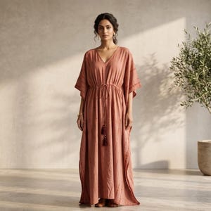 copper boho dress Copper Maxi Dress