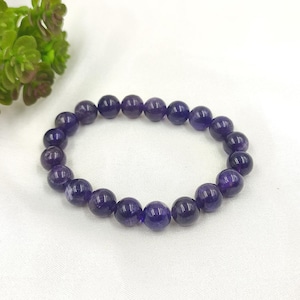Amethyst Kristall Perlen Armband, Edelstein Armband, Geschenk für sie, Schutz Armband, Armbänder für Frauen, Energie Armband, Geschenke für sie