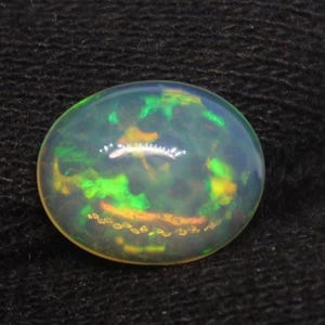 9X11 MM  Natural Ethiopian Welo Fire Opal - 1.70 Carat Oval Shape Opal - Colourful Cabochon Loose Gemstones - Jewellery Making Gemstone