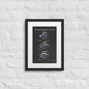 Geologisches Zeit Poster IV - Erdgeschichte, Kartenset - Paläogeographische Rekonstruktion der Kontinentalverschiebung und der Evolution des Lebens