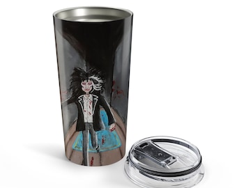 Tazza da viaggio gotica da vampiro spettrale, regalo per gli amanti dell'horror, tazze di Halloween, regali per gli amanti dei vampiri, tazze horror inquietanti per i compleanni