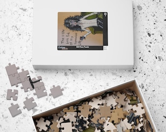 Op de jaren 70 geïnspireerde grappige vampierpuzzel voor vintage horrorliefhebbers, cadeau voor vampierliefhebbers Halloween-puzzel donkere humor cadeau gotisch cadeau