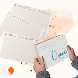 Coffret souvenir avec cartes à remplir - Cadeau d'adieu réconfortant - Souvenir pour les proches