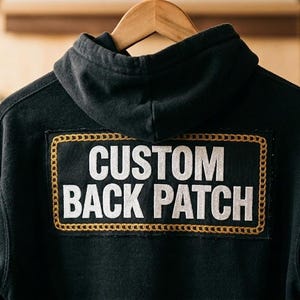 Individuell bestickter Rückenaufnäher mit Ihrem Bild, personalisierter Anime-Jackenaufnäher, großer, individueller Aufnähaufnäher, individueller Kunstaufnäher, Mindestbestellmenge 10 Stück