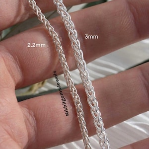 Silver chain necklace, Round byzantine chain, Gift for him, 925 sterling solid silver, Oxidized bracelet, King chain, Chain for men