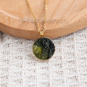 A-Grade Moldavite Pendant: 925 Sterling Silver, High Vibration Jewelry