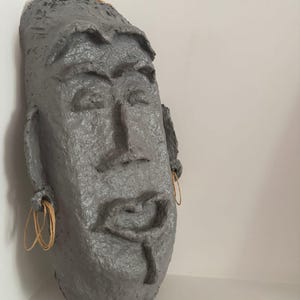 Hanging Face Mask Wall Decor, Fruit Bowl, Trinket Dish