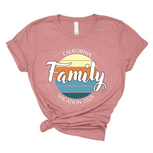 Personalized Family T-Shirt Set: Matching Vacation Outfits