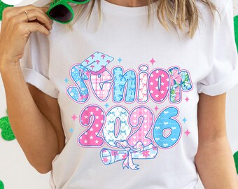 Preppy Senior 2026 Shirt: Floral Graduation Outfit