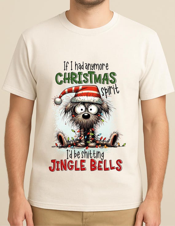Comfort Colors Christmas Dog Shirt: Sarcastic Jingle Bells Tee