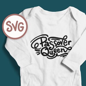 Passover SVG | Pesach T-shirt Cut File for Cutting Machines | First Passover Bodysuit Design for Baby Girls