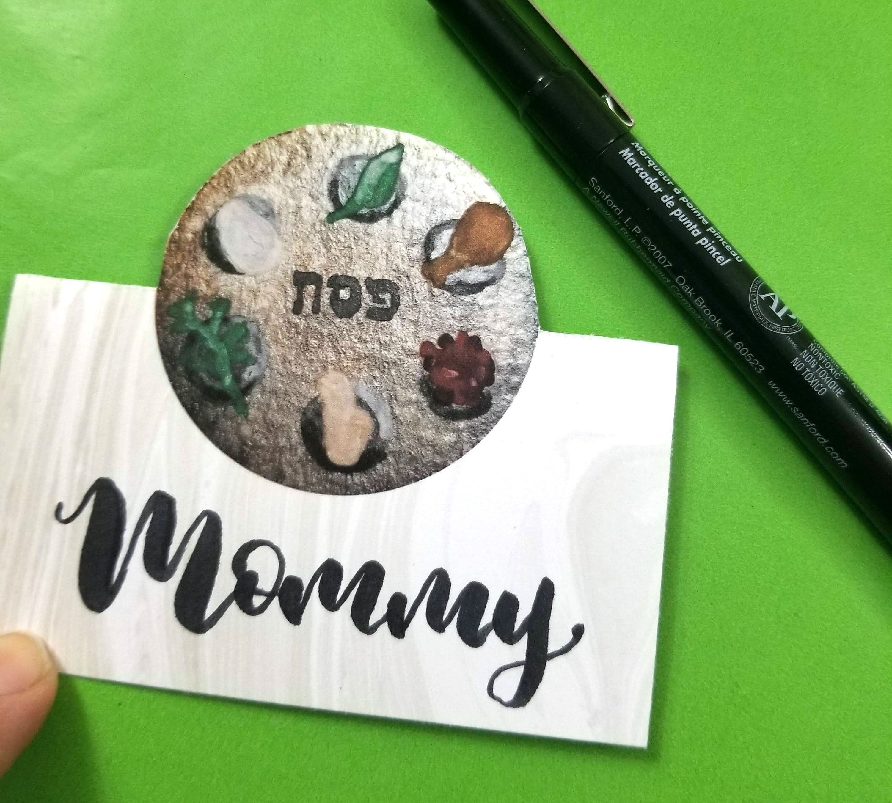 Passover Place Cards Instant Download PDF Printable Seder Plate Table ...