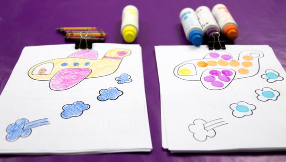 Download Travel Activities Bundle For Toddlers And Preschool 18 Do A Dot And 18 Coloring Pages Transportation Vacation Airplane Activity For Kids By Moms Crafters Catch My Party