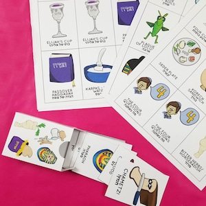 Passover Game for Kids Printable PDF Old Maid and Memory Matching Card Game for Preschool Pesach Activities for Jewish Holidays image 8