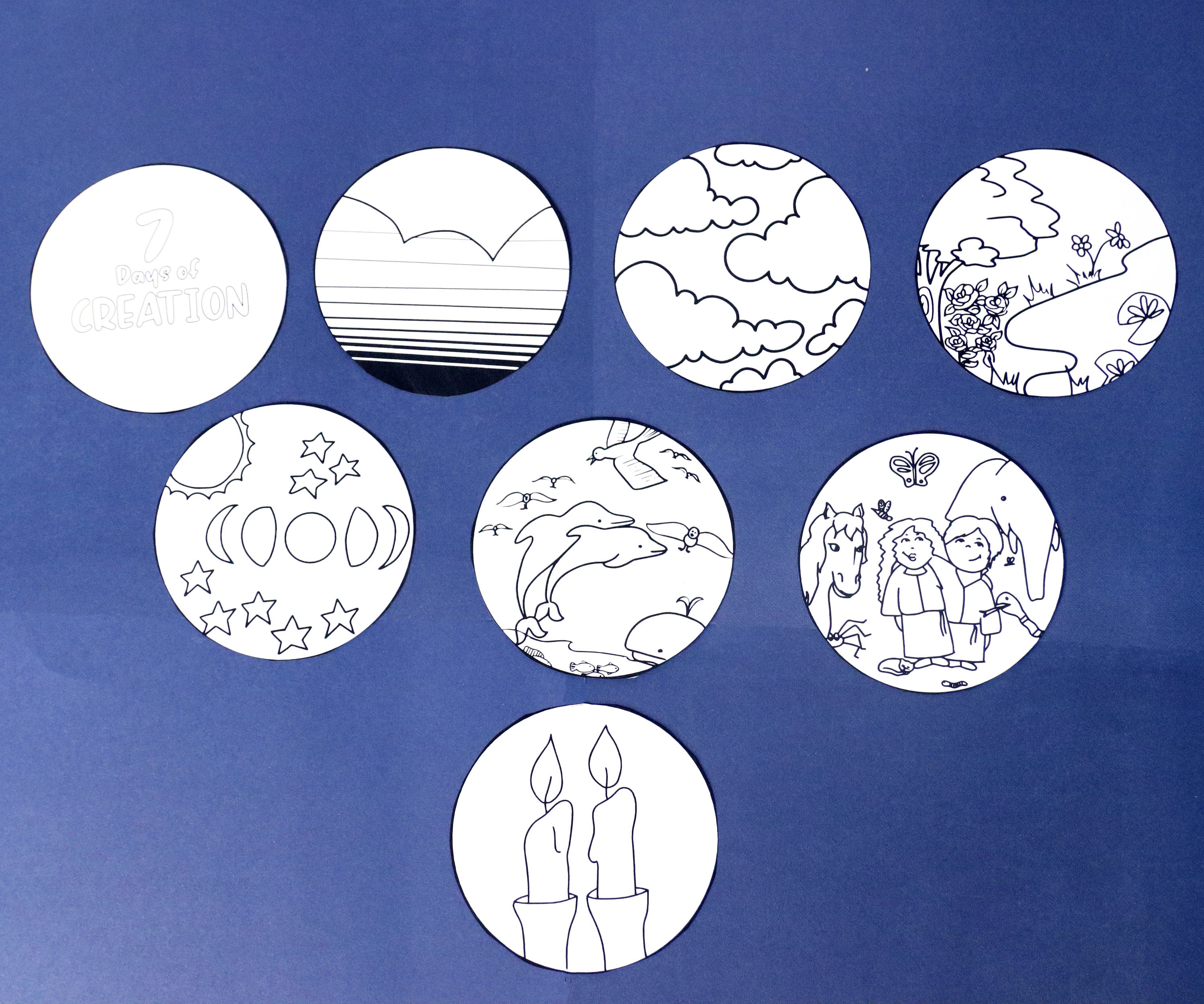 7 Days of Creation Printable Crafts & Coloring Book for - Etsy