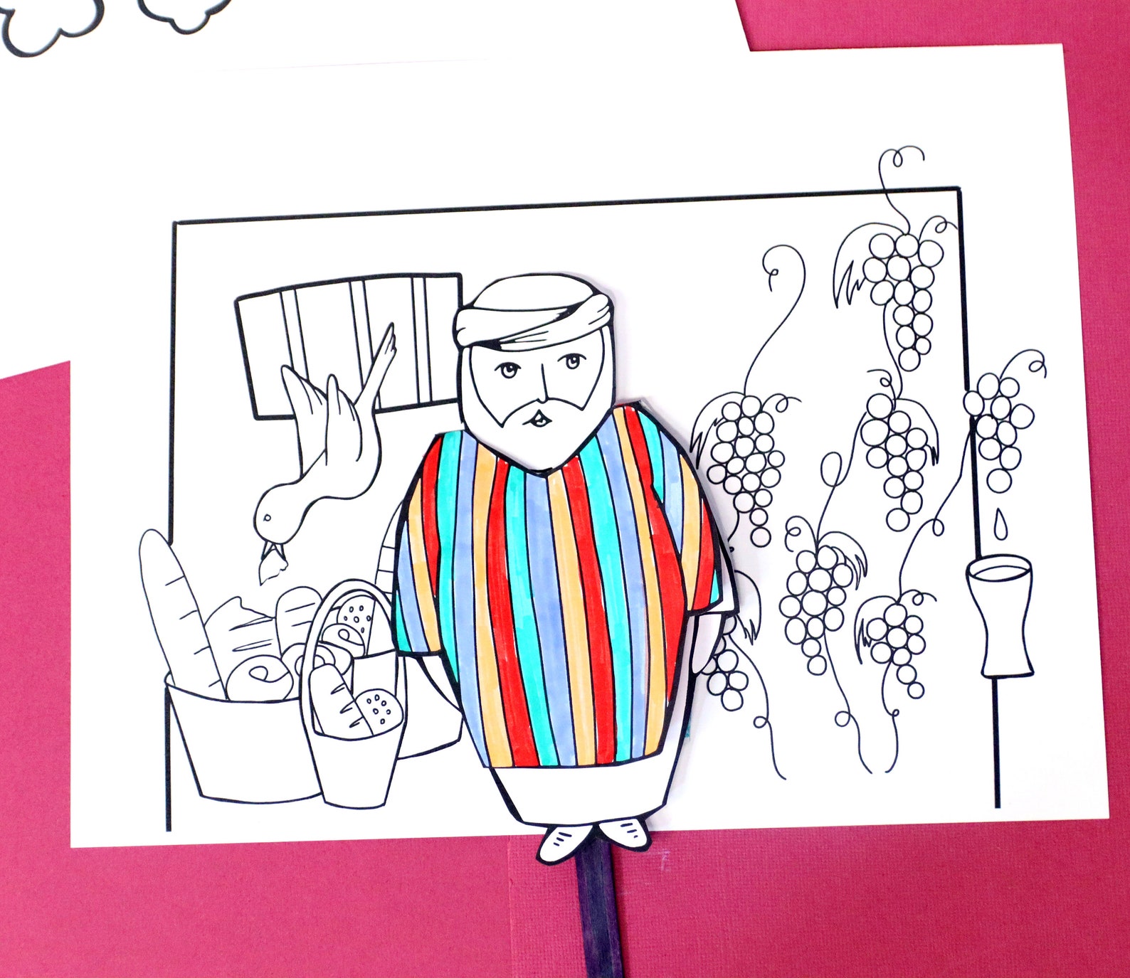 Joseph's Dreams Craft Printable Coloring Pages and Paper Crafts Parsha Craft for Parshat ...