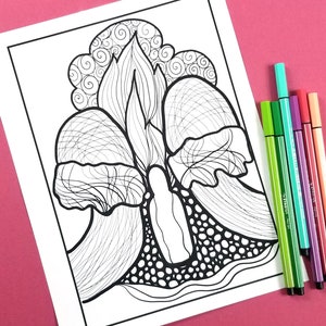 Passover Coloring Pages for Adults / Printable Pesach Jewish Holiday Crafts / For Teens and Grown-ups / Instant Download PDF image 5